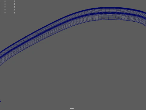 Front Bumper Lip Car 04 3D Model