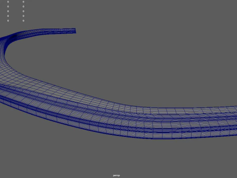 Front Bumper Lip Car 04 3D Model