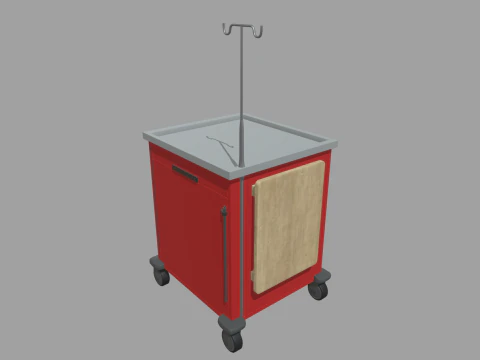 Emergency Cart 3D Model