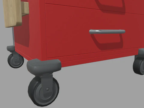 Emergency Cart 3D Model