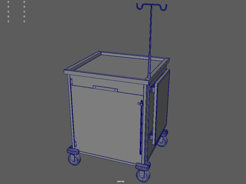 Emergency Cart 3D 모델