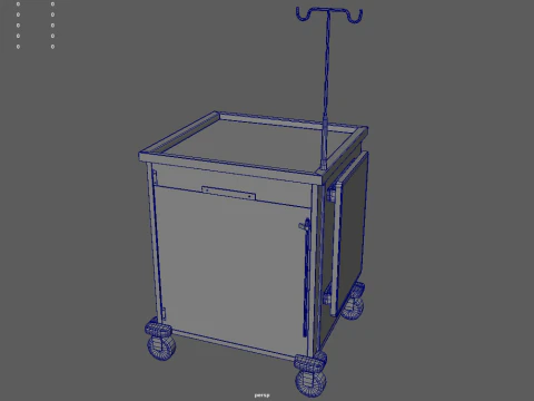 Emergency Cart 3D Model