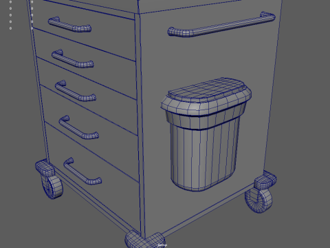 Emergency Cart 3D 모델