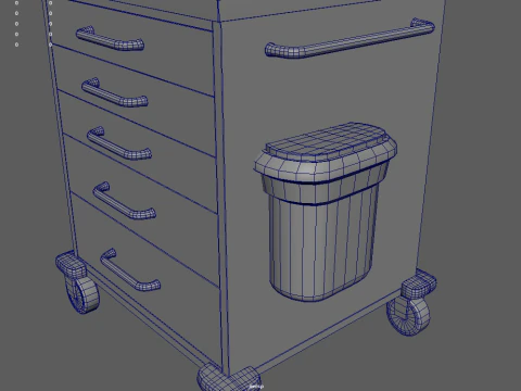 Emergency Cart 3D Model