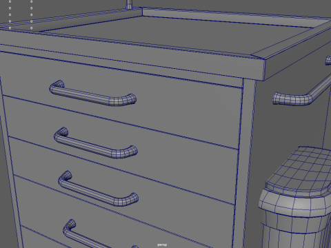 Emergency Cart 3D 모델