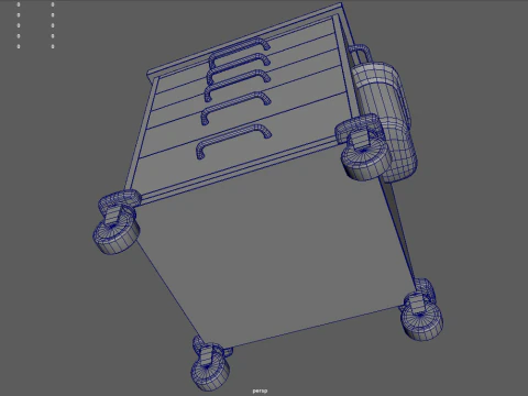 Emergency Cart 3D Model