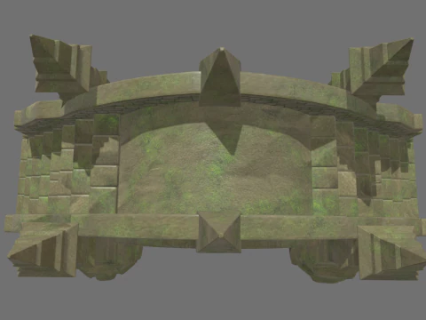 Medieval Bridge Cartoon 01 3D Model