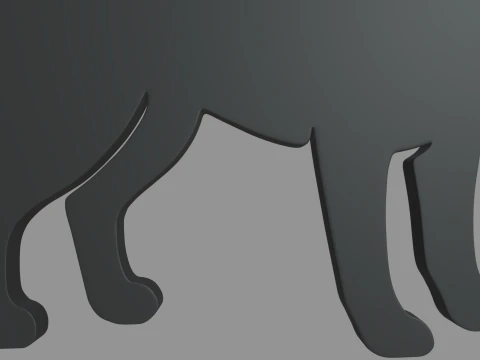 Chihuahua Key Ring Chain 01 3D Print Model