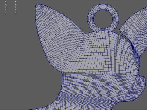 Chihuahua Key Ring Chain 01 Modèles 3D en vedette
