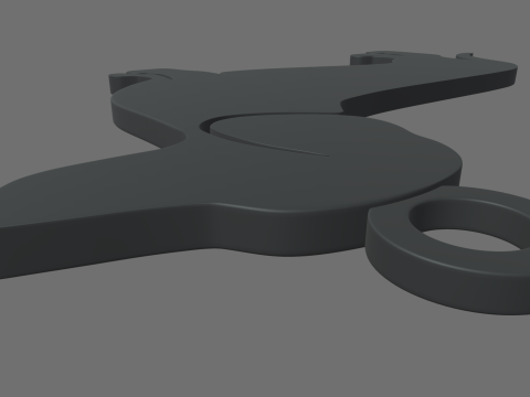 Dachshund Key Ring Chain 01 3D Print Model