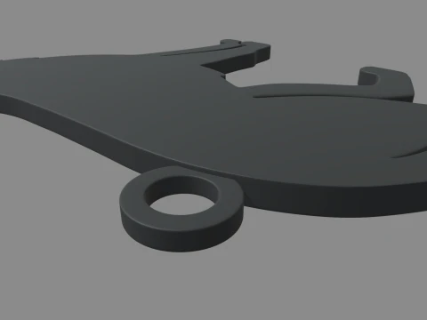 German Shepherd Ring Chain 01 3D Print Model