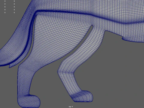 German Shepherd Ring Chain 01 3D Print Model