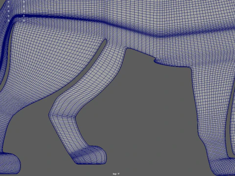 German Shepherd Ring Chain 01 3D Print Model