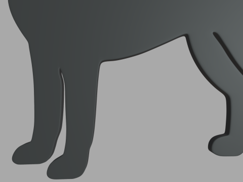 Labrador Key Ring Chain 01 3D printmodel