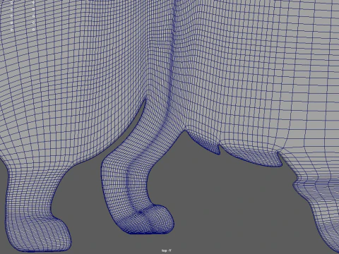 Pomeranian Key Ring Chain 01 3D Print Model