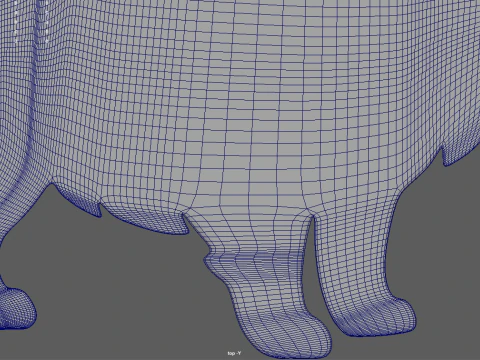 Pomeranian Key Ring Chain 01 3D Print Model