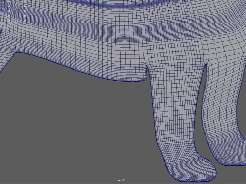 Pug Key Ring Chain 01 3D Print Model