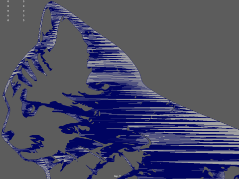 Cat 01 Silhouette 01 Modello di stampa 3D