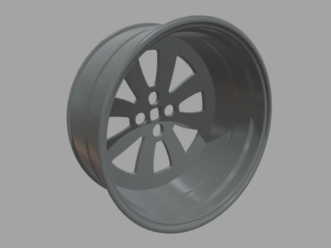 Rim Car Custom 02 3D Model