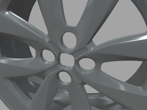 Rim Car Custom 02 Model 3D