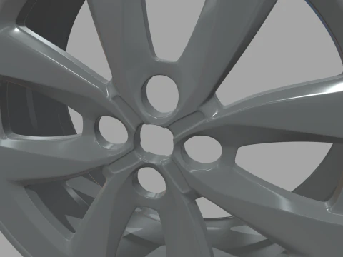 Rim Car Custom 02 3D Model