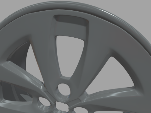 Rim Car Custom 02 Model 3D