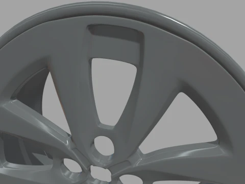 Rim Car Custom 02 3D Model