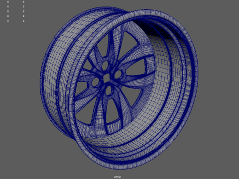 Rim Car Custom 02 Model 3D