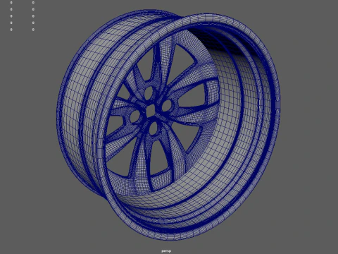 Rim Car Custom 02 3D Model