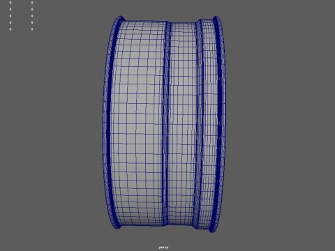 Rim Car Custom 02 Model 3D
