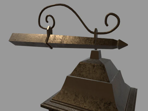 Old Lamp 02 3D Model