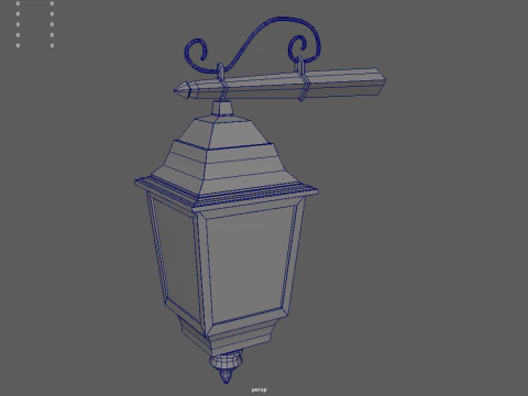 Old Lamp 02 3D Model