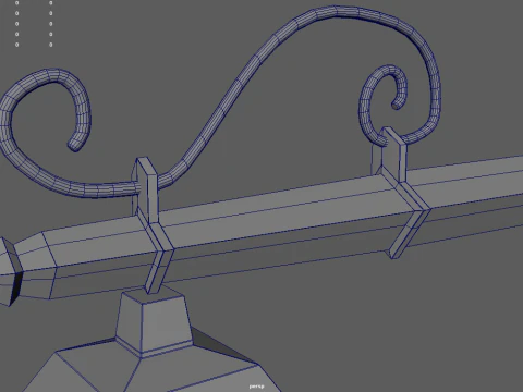 Old Lamp 02 3D Model