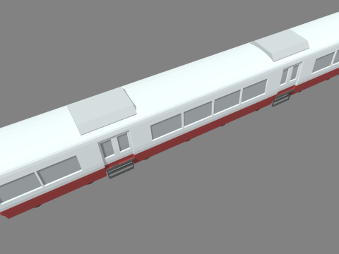 Low Poly Train 01 3D 模型