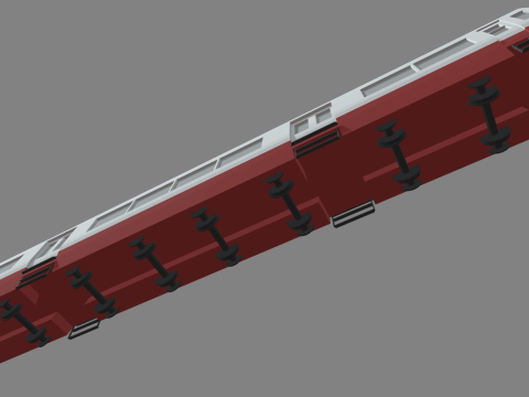 Low Poly Train 01 3D 模型