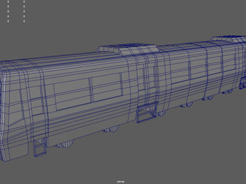 Low Poly Train 01 3D 模型