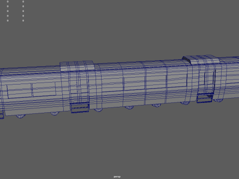 Low Poly Train 01 3D 模型