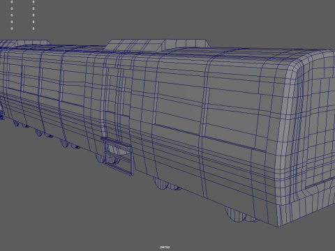 Low Poly Train 01 3D Model
