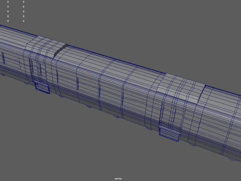 Low Poly Train 01 3D Model