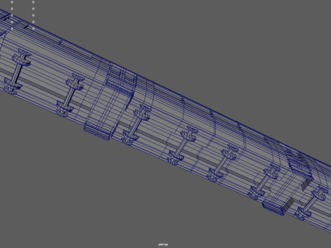 Low Poly Train 01 3D 模型