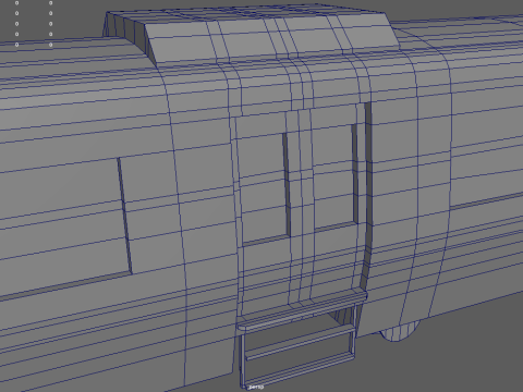 Low Poly Train 01 3D 模型