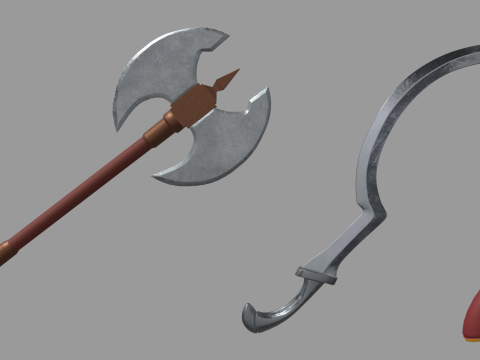 Old Weapons Pack 01 Modello 3D