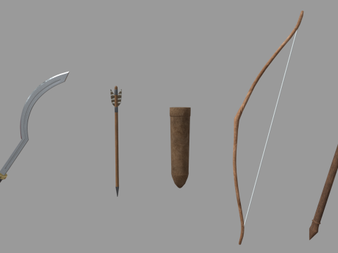 Old Weapons Pack 01 Modello 3D