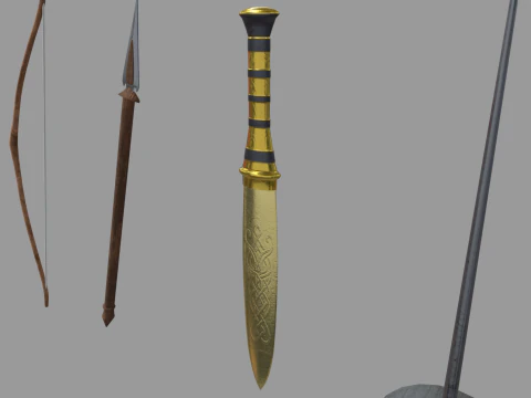 Old Weapons Pack 01 3D Model