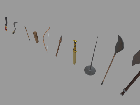 Old Weapons Pack 01 Modello 3D