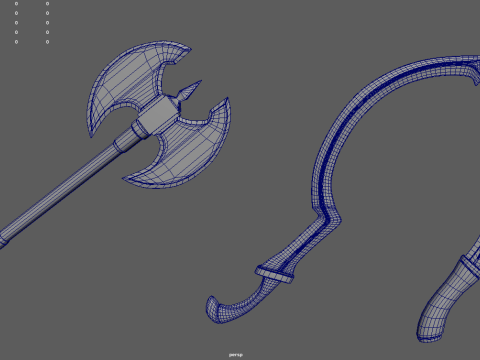 Old Weapons Pack 01 Modello 3D