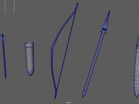 Old Weapons Pack 01 Modello 3D