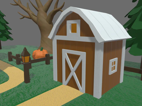 Halloween Scenary 01 3D Model