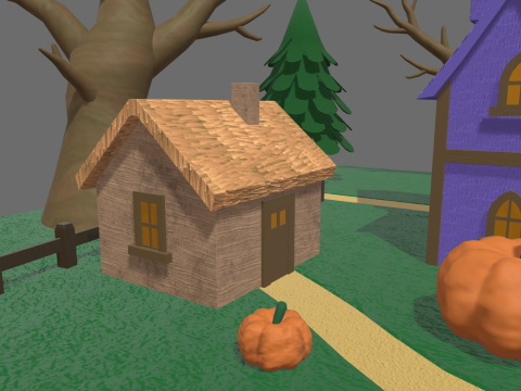 Halloween Scenary 01 3D 모델