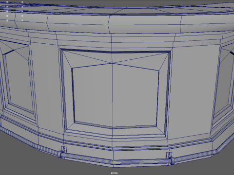 Vintage Bar Counter 3D Модель